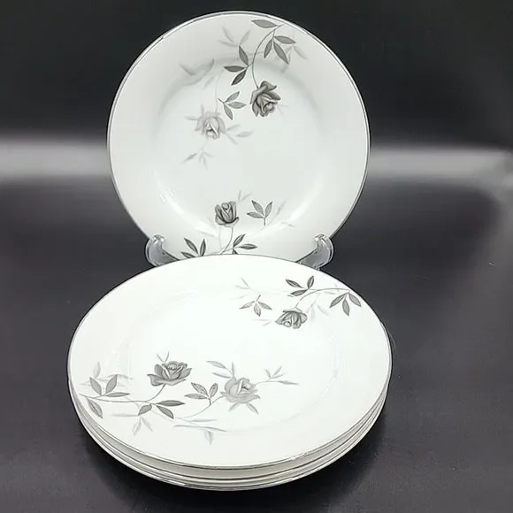 Noritake China Rosamor 5851 Bread Salad Dessert Plates Set of JAPAN